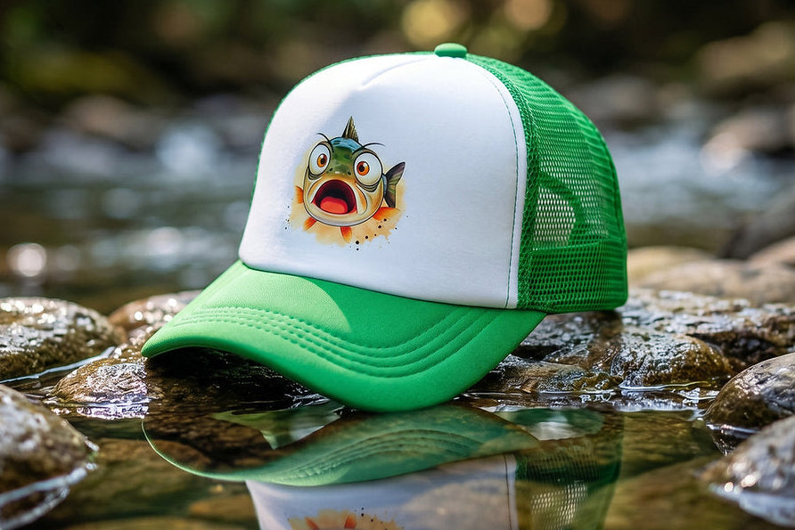 Scared Fish Trucker Hat – Graywolf's Fish Juice