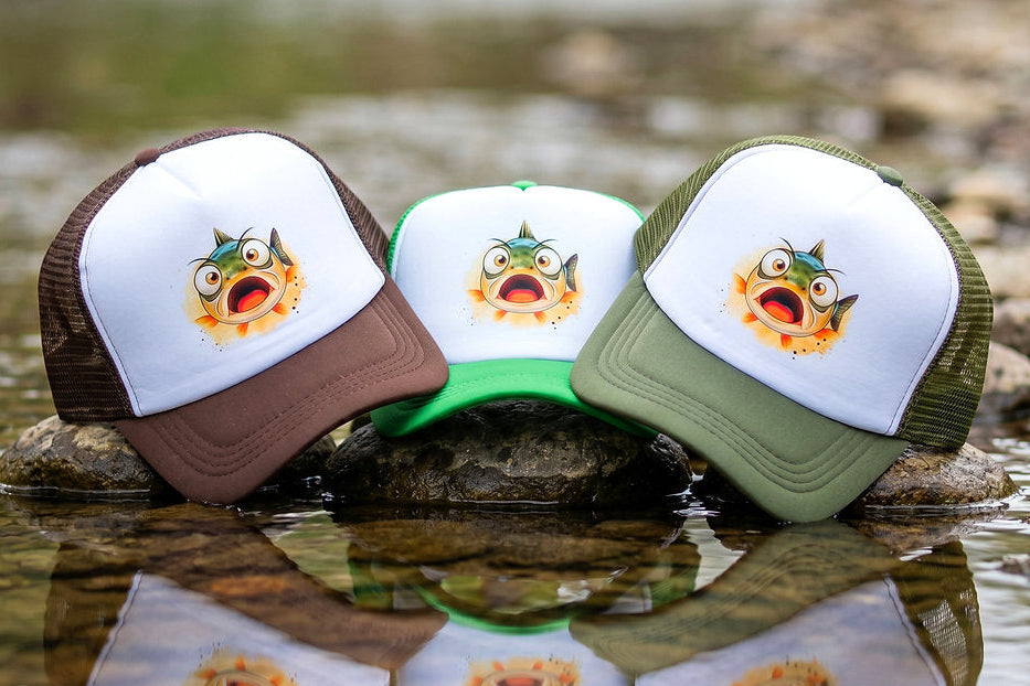 Scared Fish Trucker Hat – Graywolf's Fish Juice
