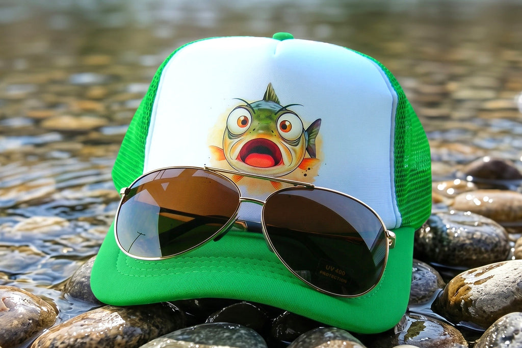 Trucker Hat & Polarized Shades Set