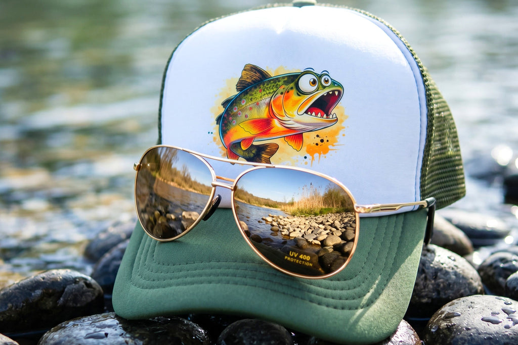 Trucker Hat & Polarized Shades Set