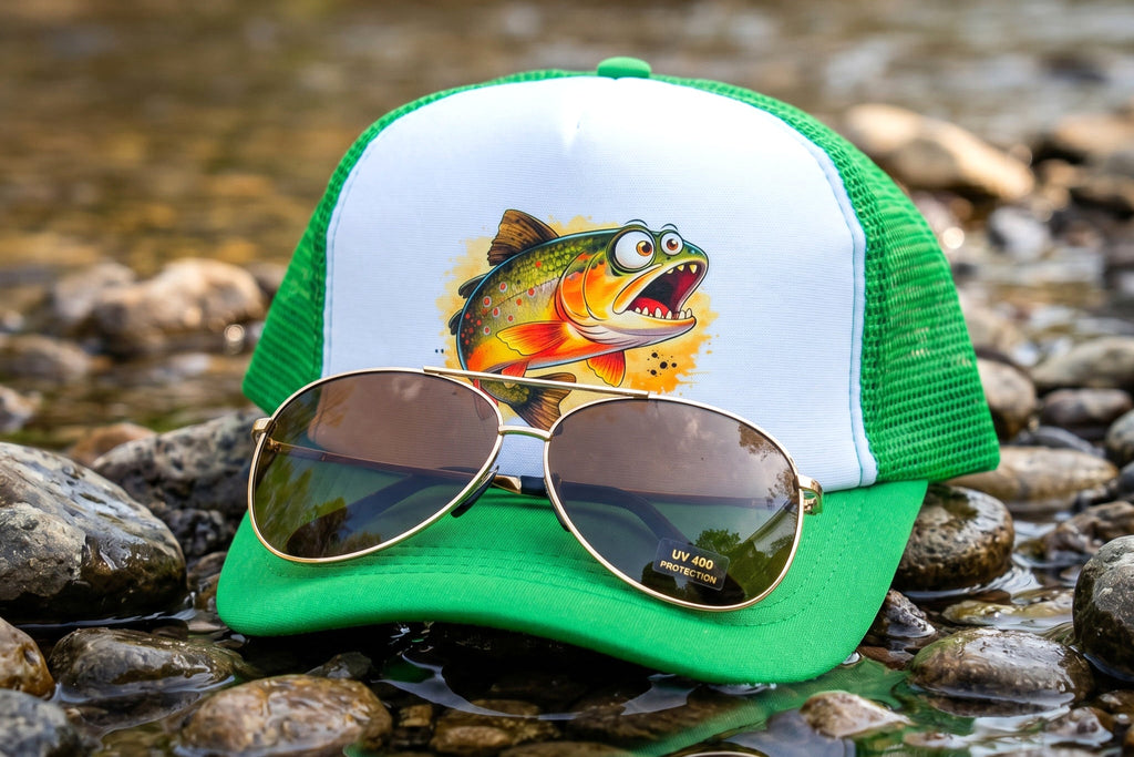 Trucker Hat & Polarized Shades Set